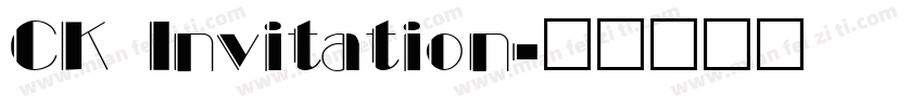 CK Invitation字体转换